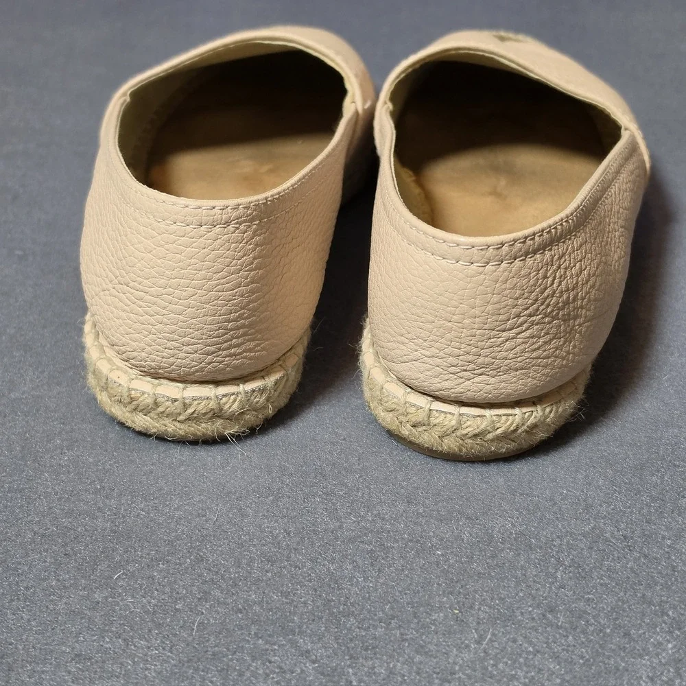 Maypol Espadrilles Lt Pink Pebbled Leather Slip On Shoes Wmn's 40 / US 9.5